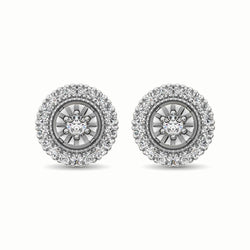 10K White Gold 1/3 Ct.Tw. Diamond Stud Earrings - Larson Jewelers