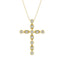 10K Yellow Gold 1/6 Ct.Tw. Diamond Cross Pendant - Larson Jewelers