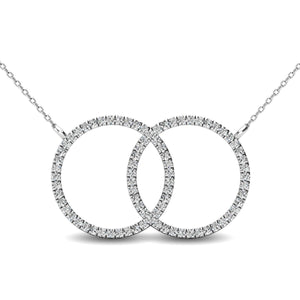 Diamond 1/5 Ct.Tw. Double circle Pendant - Larson Jewelers