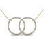 10K Yellow Gold 1/5 Ct.Tw. Diamond Circle Necklace - Larson Jewelers