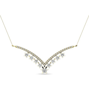 14K Yellow Gold 1/3 Ct.Tw. Diamond Star Necklace - Larson Jewelers