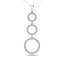 Diamond 1/4 Ct.Tw. Open Circles Pendant in 14K White Gold - Larson Jewelers