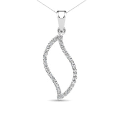 Diamond 1/5 Ct.Tw. Fashion Pendant in 14K White Gold - Larson Jewelers