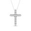 Diamond 1 1/8 Ct.Tw. Cross Pendant in 14K White Gold - Larson Jewelers