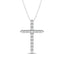 Diamond 1/2 Ct.Tw. Cross Pendant in 14K White Gold - Larson Jewelers