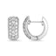 Diamond 3/4 Ct.Tw. Hoop Earrings in 14K White Gold - Larson Jewelers