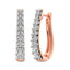 10K Rose Gold Diamond 1 Ct.Tw. Classic Hoop Earrings - Larson Jewelers