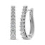 10K White Gold Diamond 1 Ct.Tw. Classic Hoop Earrings - Larson Jewelers