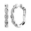 10K White Gold Baguette Diamond 1/5 Ct.Tw. Hoop Earrings - Larson Jewelers