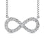 10K White Gold Diamond 1/2 Ct.Tw. Infinity Pendant - Larson Jewelers