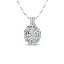 Diamond 1 ct tw Fashion Pendant in 14K White Gold - Larson Jewelers