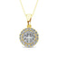 Diamond Fashion Pendant 5/8 ct tw Round Cut in 14K Yellow Gold - Larson Jewelers