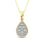 Diamond Fashion Pendant 5/8 ct tw Round Cut in 14K Yellow Gold - Larson Jewelers