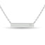 Diamond Bar Necklace 1/20 ct tw in Sterling Silver - Larson Jewelers