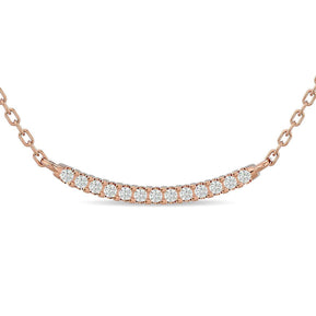 Diamond 1/6 ct tw Fashion Necklace in 10K Rose Gold - Larson Jewelers