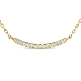 Diamond 1/6 ct tw Fashion Necklace in 10K Yellow Gold - Larson Jewelers