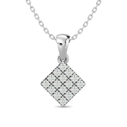 Diamond 1/5 ct tw Fashion Pendant in 10K White Gold - Larson Jewelers