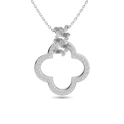 Diamond 1/4 Ct.Tw. Fashion Pendant in 10K White Gold - Larson Jewelers