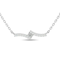 Diamond 1/8 Ct.Tw. Fashion Pendant in 10K White Gold - Larson Jewelers