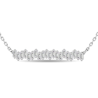 Diamond 1/4 Ct.Tw. Fashion Necklace in 14K White Gold - Larson Jewelers