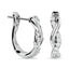 Diamond Hoop earrings 1/5 ct tw in 10K White Gold - Larson Jewelers