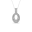 Diamond 5/8 Ct.Tw. Round and Baguette Fashion Pendant in 14K White Gold - Larson Jewelers