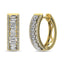 Diamond 1/2 Ct.Tw. Hoop Earrings in 14K Yellow Gold - Larson Jewelers