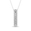 Diamond 1/4 Ct.Tw. Round and Baguette Fashion Pendant in 10K White Gold - Larson Jewelers