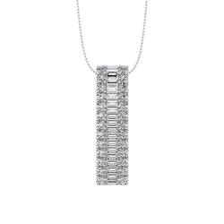 Diamond 1 Ct.Tw. Slide Pendant in 14K White Gold - Larson Jewelers