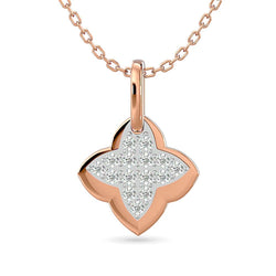 Diamond Fashion Pendant 1/10 ct tw in 10K Rose Gold - Larson Jewelers