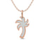 Diamond 1/10 Ct.Tw. Palm Tree Pendant in 14K Rose Gold - Larson Jewelers