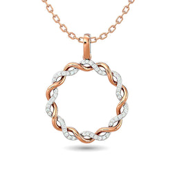 Diamond Fashion Pendant 1/6 ct tw in 10K Rose Gold - Larson Jewelers