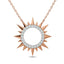 Diamond 1/8 ct tw Sun Necklace in 10K Rose Gold - Larson Jewelers