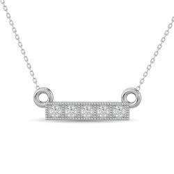 10KT WHITE GOLD 1/20CT TW DIAMOND PENDANT - Larson Jewelers