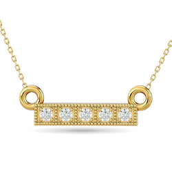 Diamond 1/20 ct tw Fashion Pendant in 10K Yellow Gold - Larson Jewelers