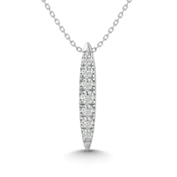 10KT WHITE GOLD 1/10CT TW DIAMOND PENDANT - Larson Jewelers