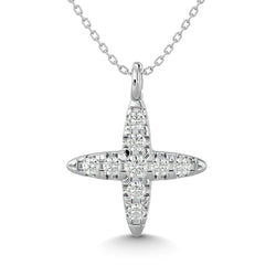 10KT WHITE GOLD 1/20CT TW DIAMOND PENDANT - Larson Jewelers