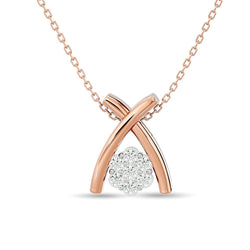 Diamond Fashion Pendant 1/10 ct tw in 10K Rose Gold - Larson Jewelers