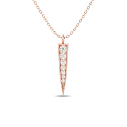 Diamond Fashion Pendant 1/6 ct tw in 10K Rose Gold - Larson Jewelers