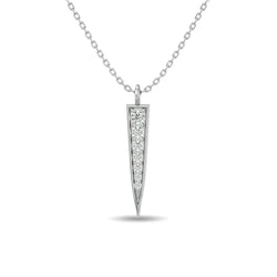 Diamond Fashion Pendant 1/6 ct tw in 10K White Gold - Larson Jewelers