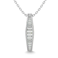 Diamond 1/3 Ct.Tw. Fashion Pendant in 14K White Gold - Larson Jewelers