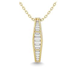 Diamond 1/3 Ct.Tw. Fashion Pendant in 14K Yellow Gold - Larson Jewelers