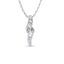 Diamond 1/4 Ct.Tw. Baguette Cut Fashion Pendant in 14K White Gold - Larson Jewelers