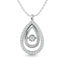 Diamond 1/4 Ct.Tw. Pear Shape Pendant in 14K White Gold - Larson Jewelers