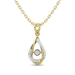 10KT WHITE GOLD 1/8CT TW DIAMOND PENDANT - Larson Jewelers