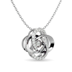 Diamond Shimmering Pendant 1/4 ct tw in 10K White Gold - Larson Jewelers