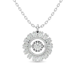 10KT WHITE GOLD 1/6CT TW DIAMOND PENDANT - Larson Jewelers