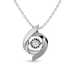 Diamond Shimmering Pendant 1/20 ct tw in Sterling Silver - Larson Jewelers