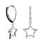 Diamond 1/20 ct tw Star Earrings in Sterling Silver - Larson Jewelers