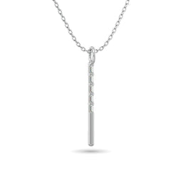 10KT WHITE GOLD 1/10CT TW DIAMOND PENDANT - Larson Jewelers